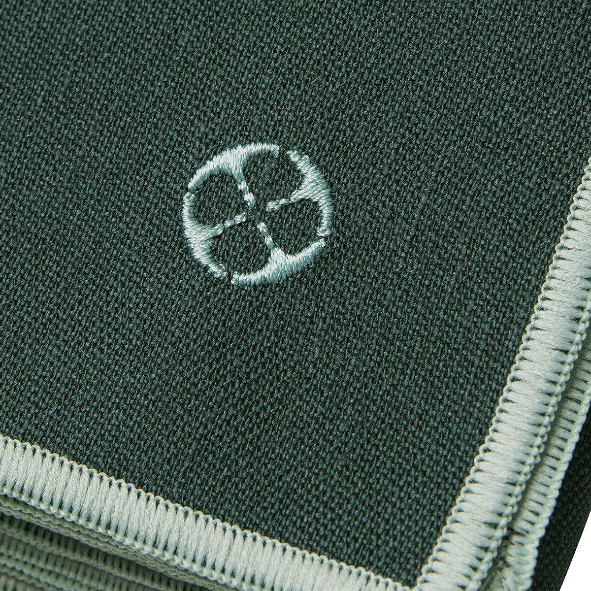 NUANCES COTON & LIN VERT EMERAUDE Nappe carrée 180 x 180 cm