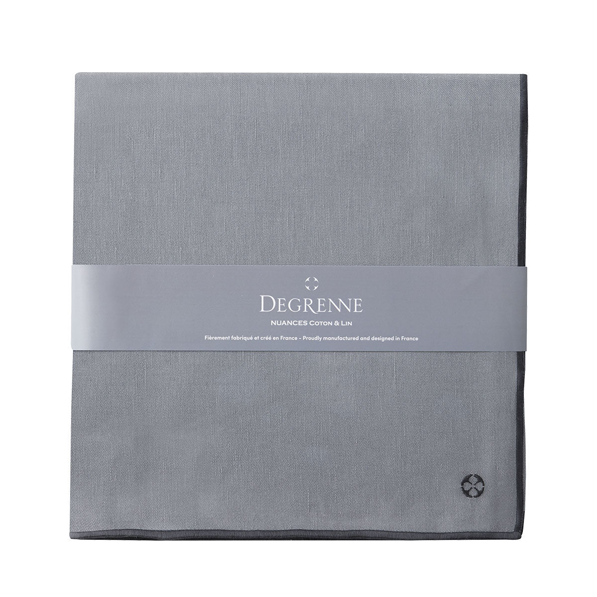 degrenne paris NUANCES COTON & LIN GRIS DEGRENNE Nappe carrée 180 x 180 cm