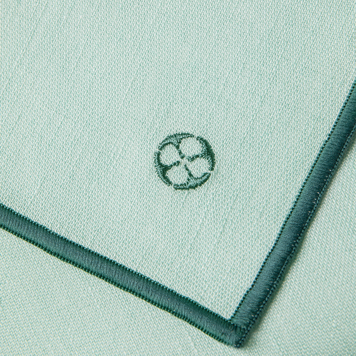 Image du produit: NUANCES COTON & LIN VERT MENTHE Lot de 4 serviettes 50 x 40 cm