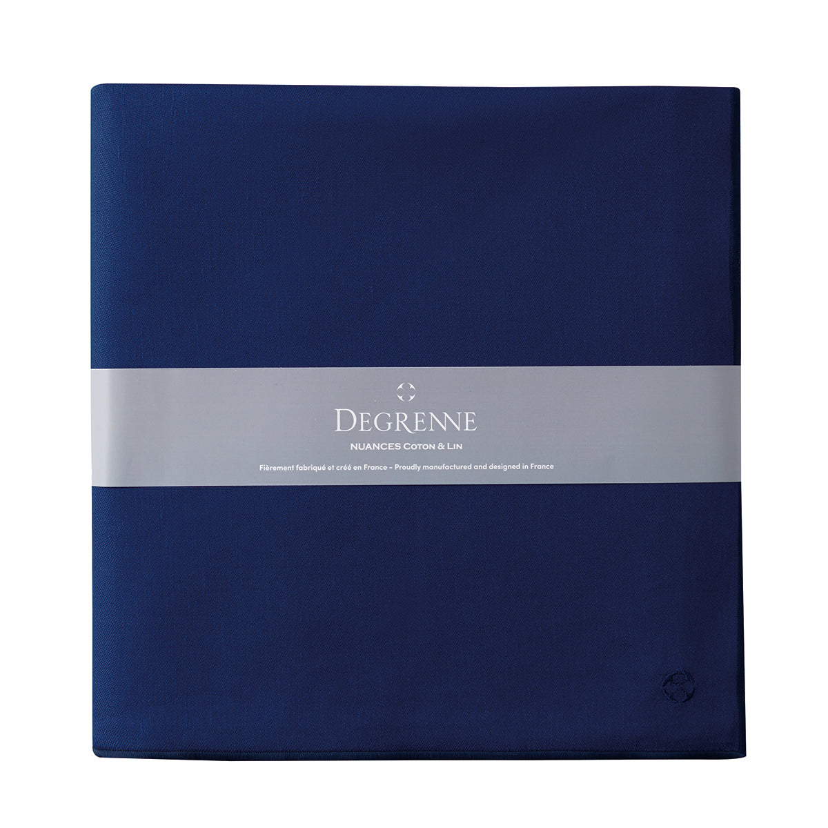 degrenne paris NUANCES COTON & LIN BLEU ROY Nappe carrée 180 x 180 cm