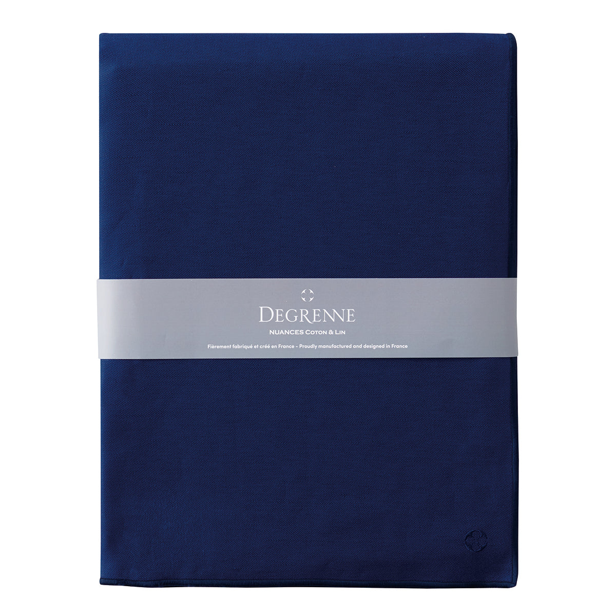 NUANCES COTON & LIN BLEU ROY Nappe rectangulaire 180 x 250 cm