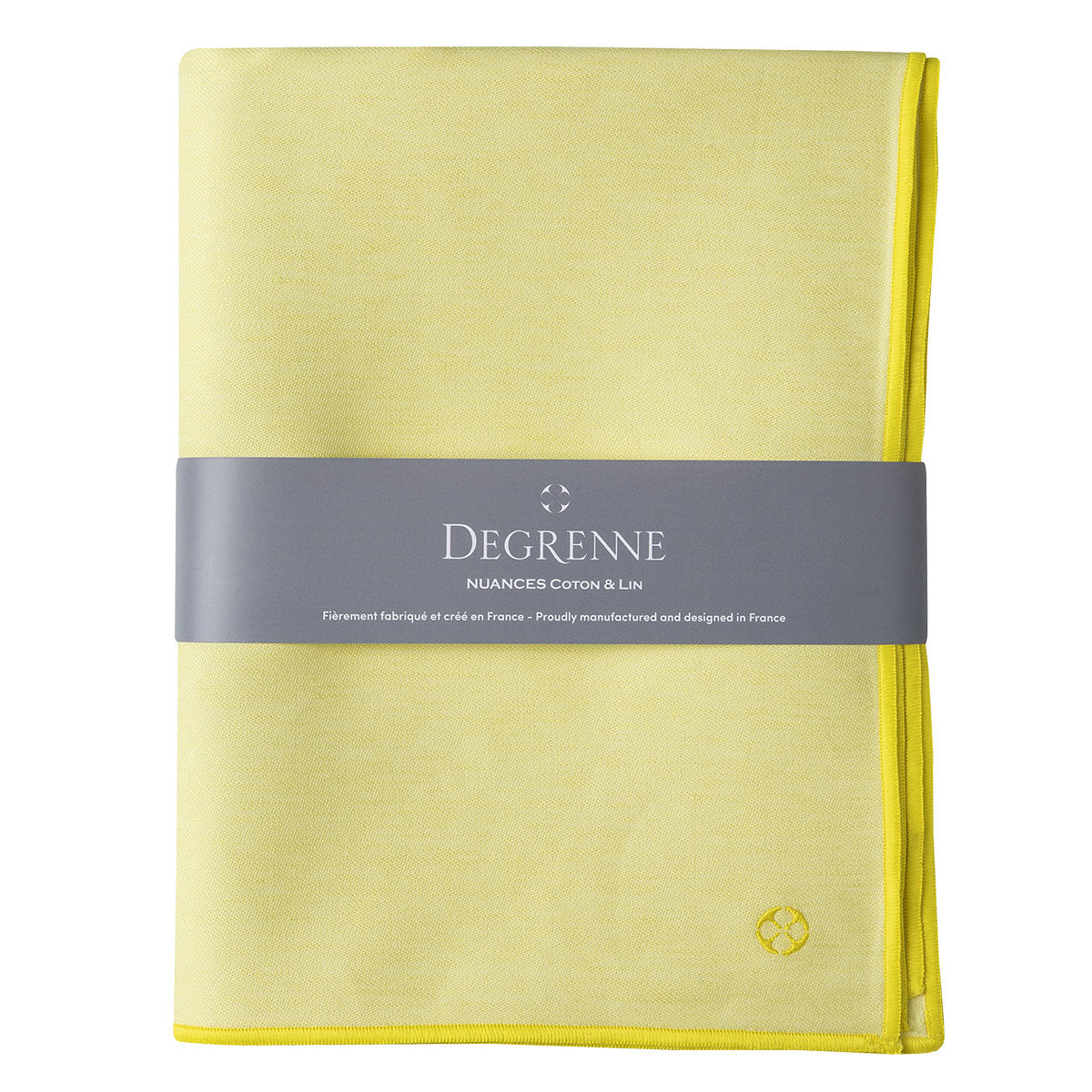 degrenne paris NUANCES COTON & LIN JAUNE PALE Nappe rectangulaire 180 x 250 cm