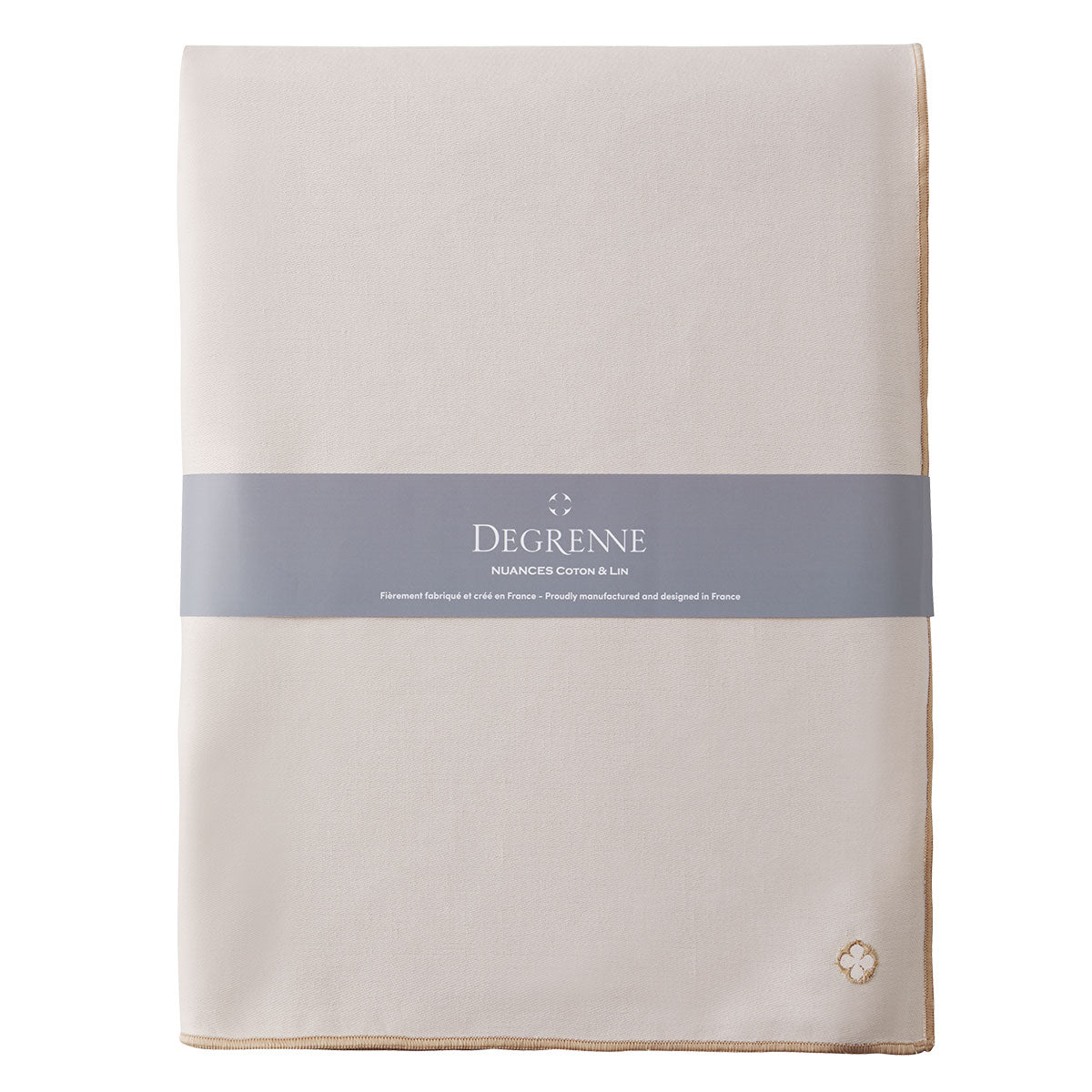 degrenne paris NUANCES COTON & LIN NUDE Nappe rectangulaire 180 x 250 cm