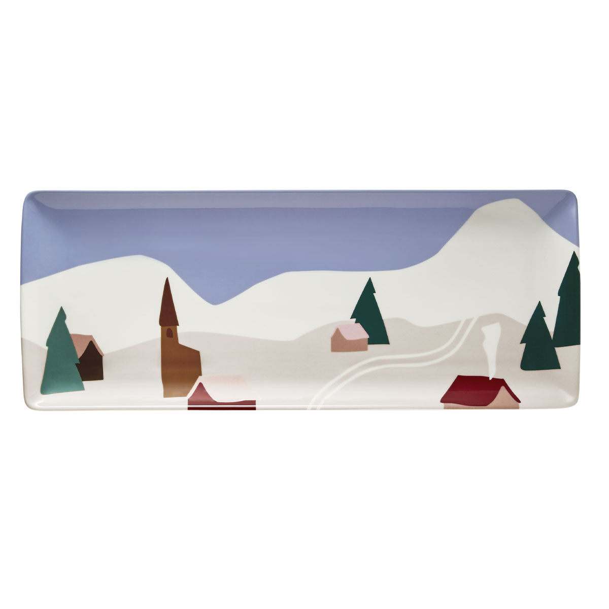 DESTINATION MONTAGNE Plat à cake 40 x 16 cm