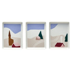DESTINATION MONTAGNE Coffret 3 mini plats 16 x 12 cm