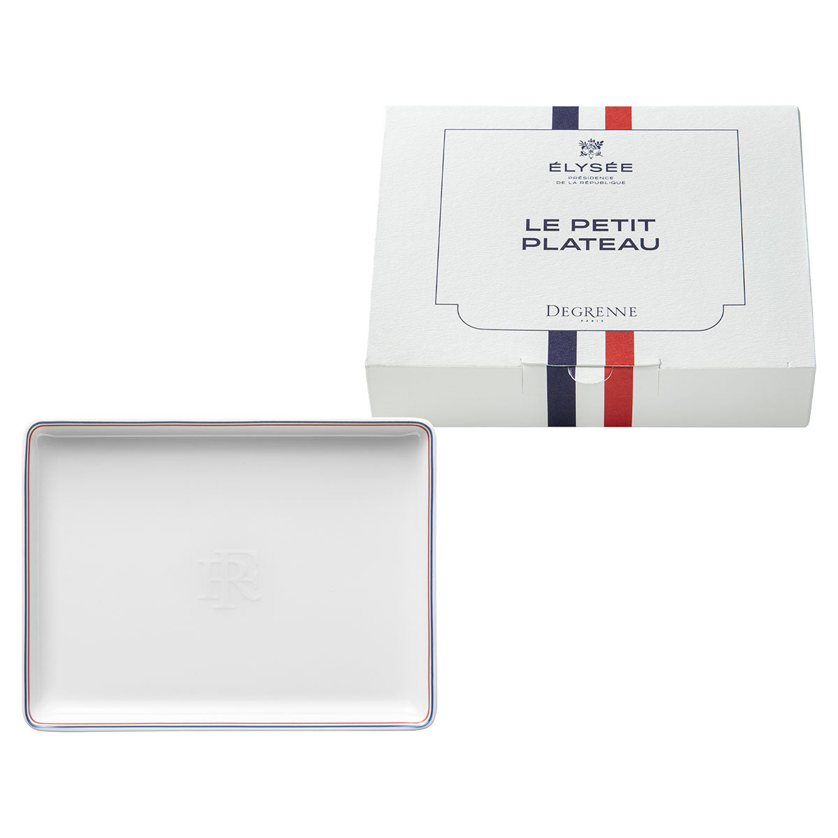 degrenne paris DEGRENNE ELYSEE Mini plat république française 16 x 12 cm