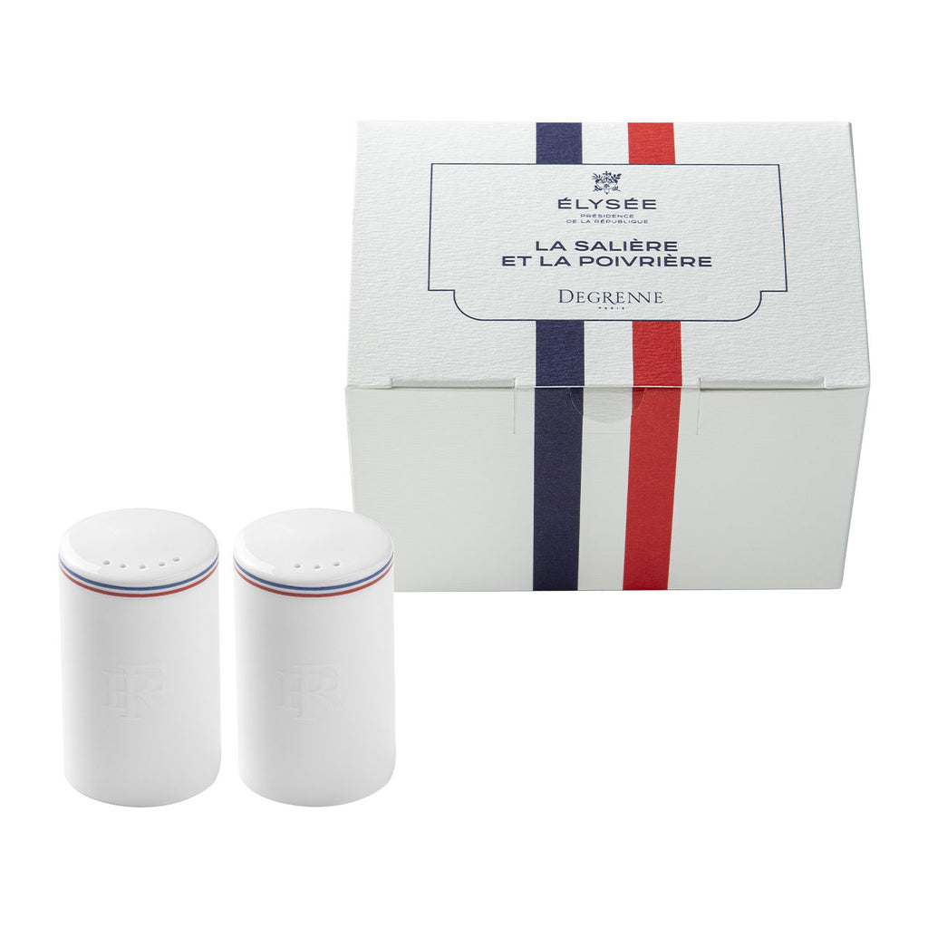 DEGRENNE ELYSEE Coffret salière et poivrière République française