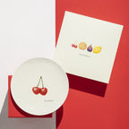 SAISONS Set of 4 plates 19 cm fruits