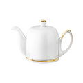 Theiere 4 tasses or cloche blanche