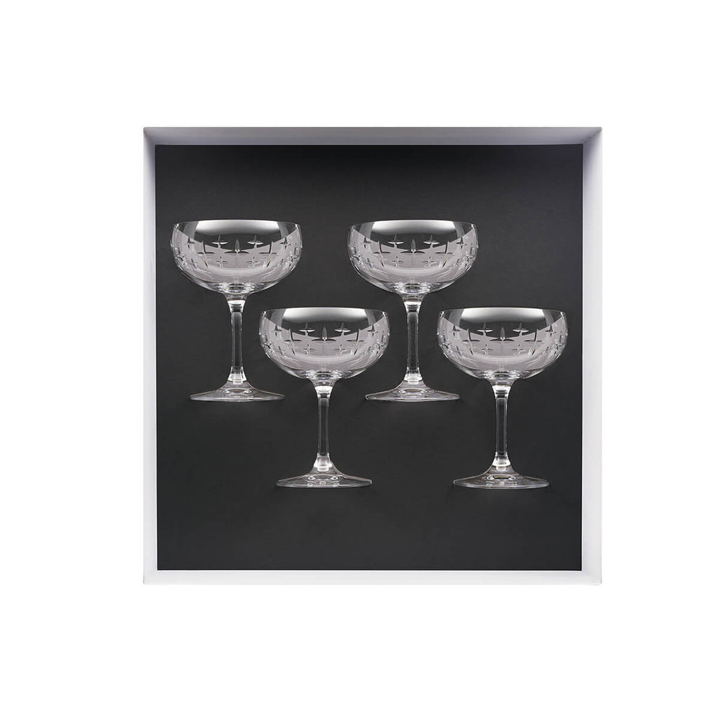 NEWPORT TWIST Coffret 4 coupes à cocktail/glace 28 cl