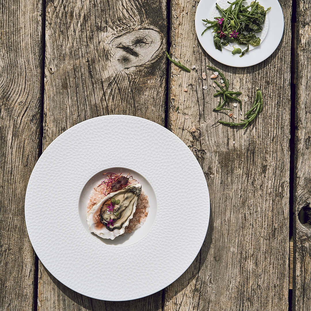 COLLECTION L FRAGMENT WHITE Small bowl gourmet plate 27.9 cm