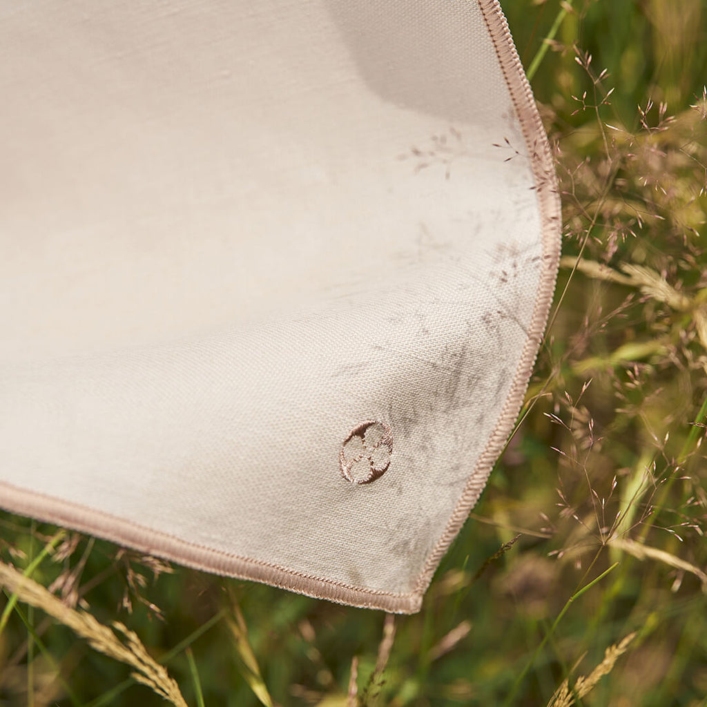 NUANCES COTON & LIN NUDE Lot de 4 serviettes 50 x 40 cm