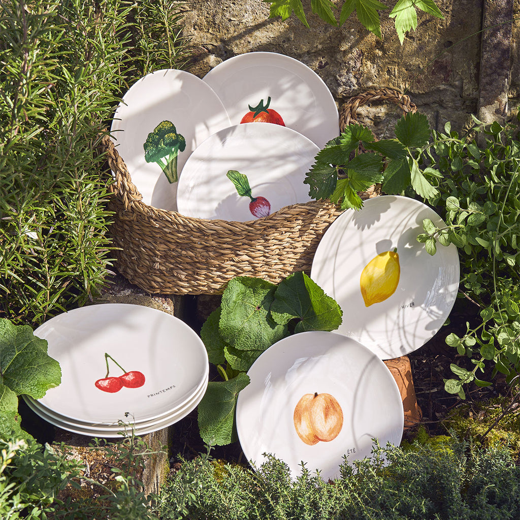 SAISONS Set of 4 plates 19 cm vegetables