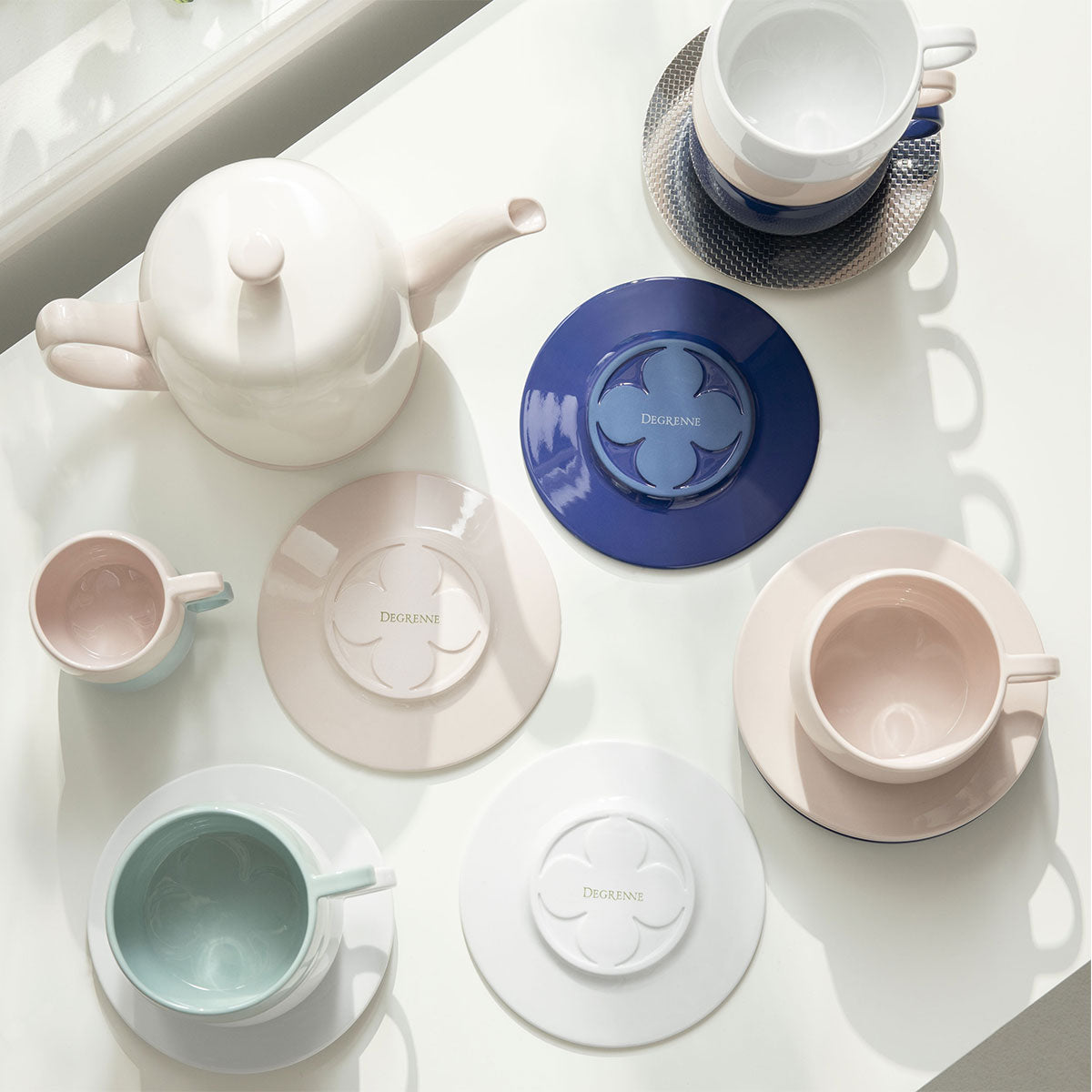 CAFETERIE EMPILEO VERT AMANDE Soucoupe 15 cm