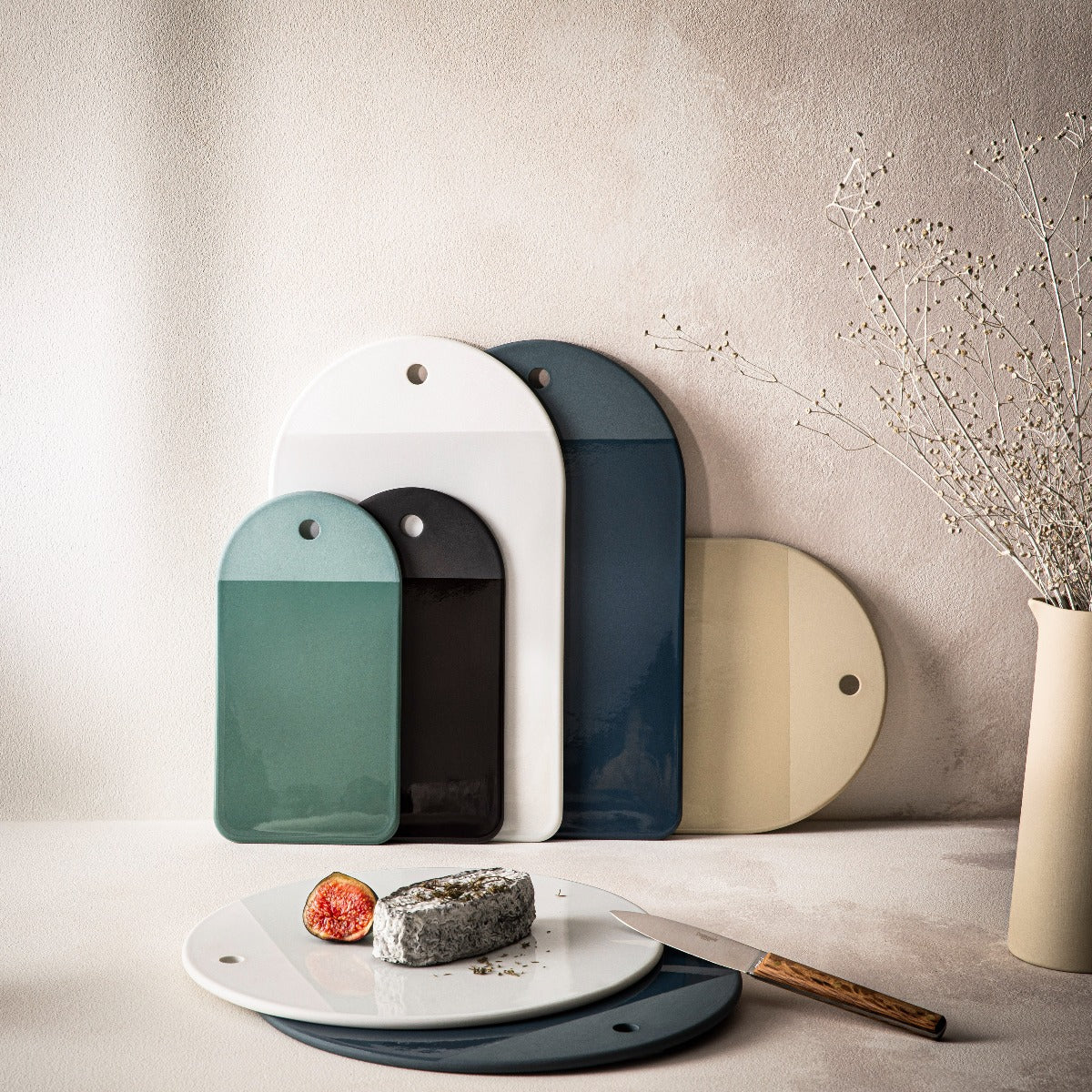 BAHIA BLEU DE ROCHE Planche en grès 25 x 13,5 cm