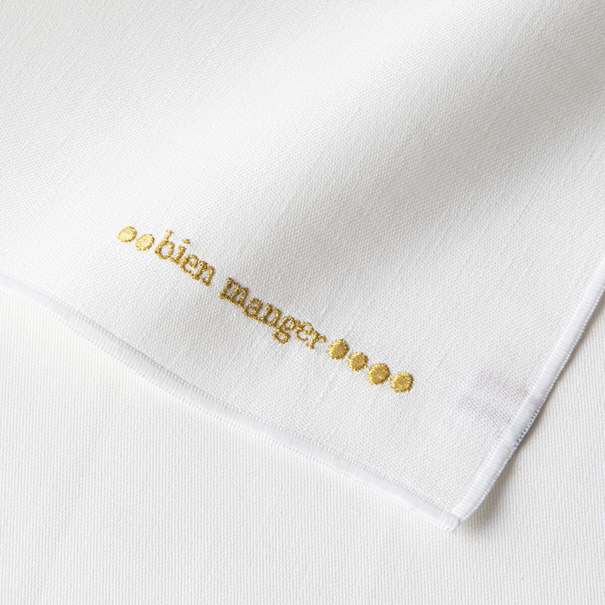 NUANCES COTON & LIN OR Lot de 4 serviettes 50 x 40 cm