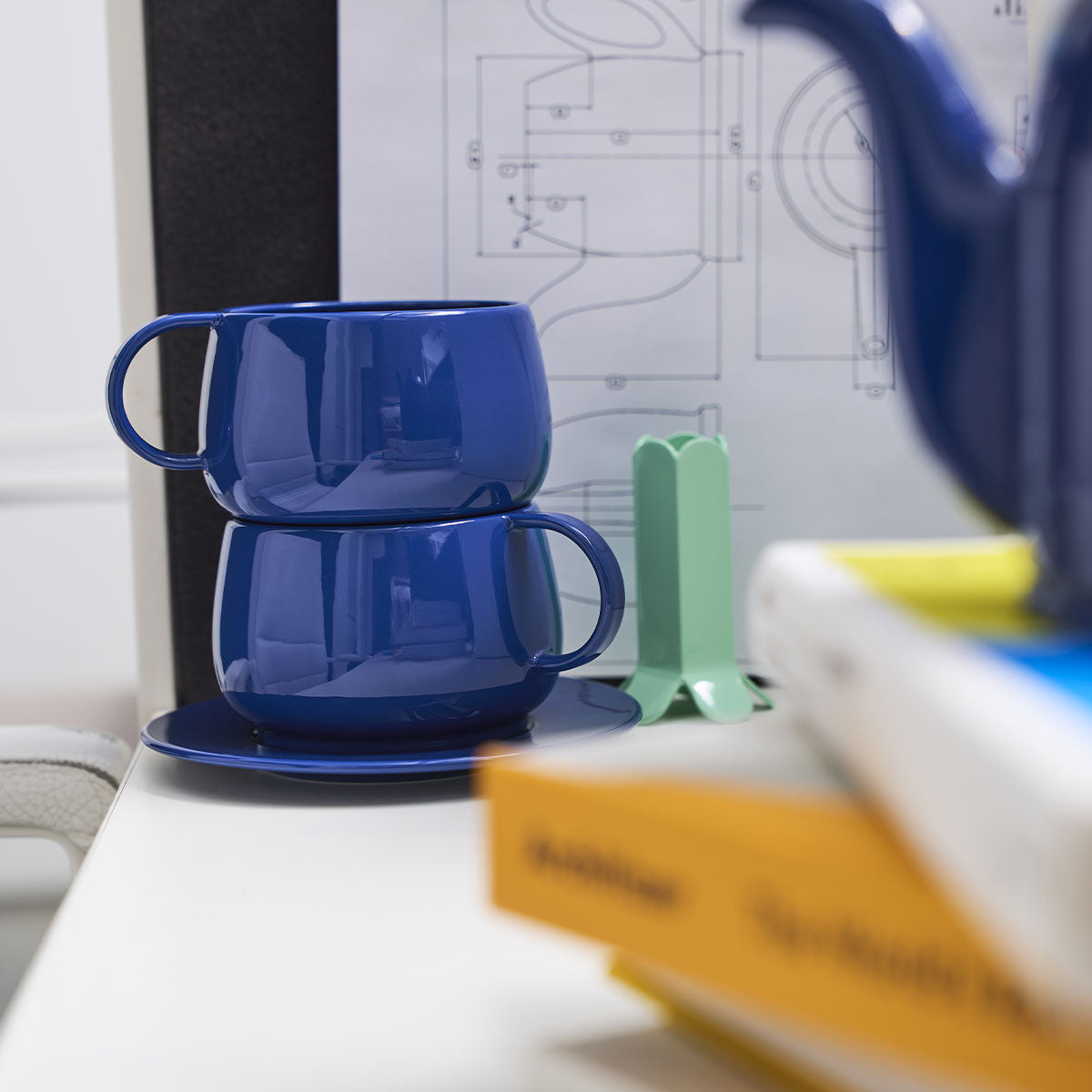 CAFETERIE EMPILEO BLEU GOURMET Soucoupe 15 cm