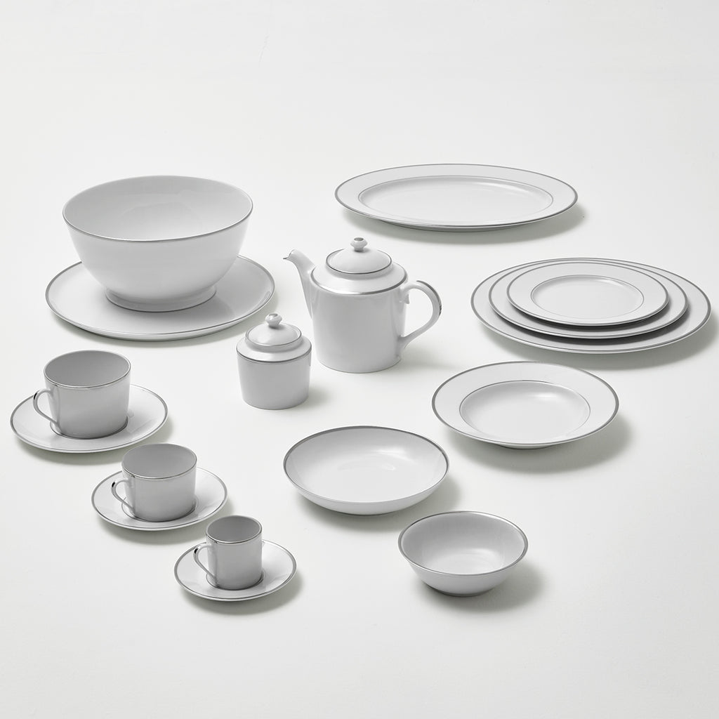 GALON PLATINE Assiette creuse 19 cm