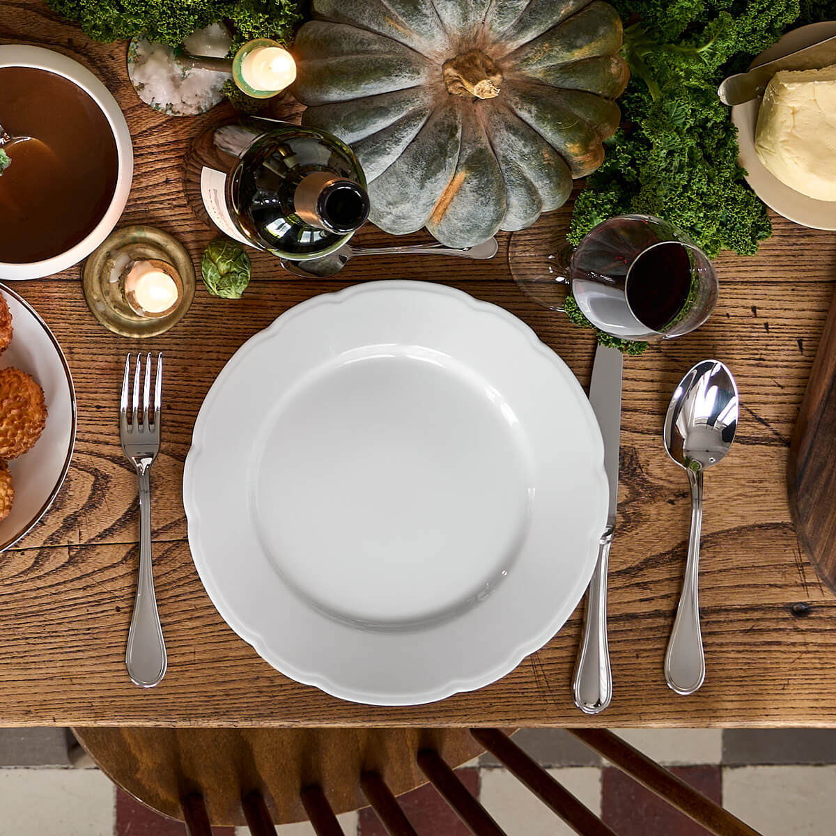 REMINISCENCE BLANC Assiette 26 cm