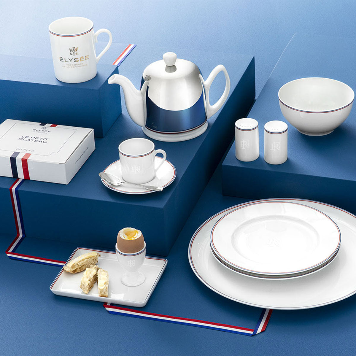 DEGRENNE ELYSEE Plat à tarte République française 31,5 cm