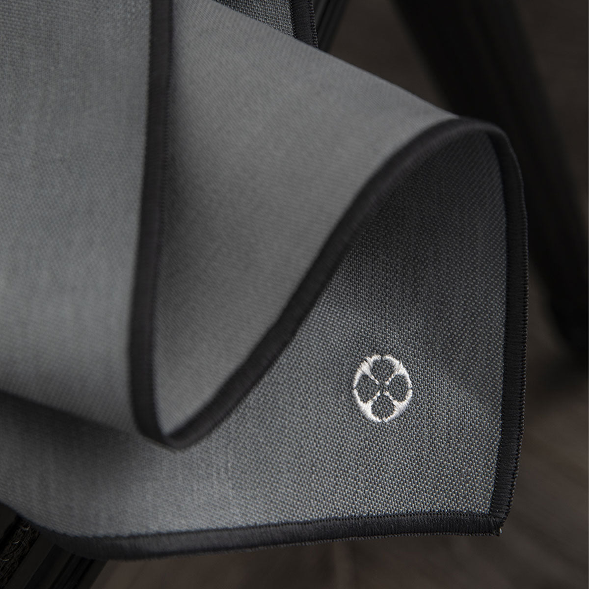 NUANCES COTON & LIN GRIS DEGRENNE Lot de 4 serviettes 50 x 40 cm