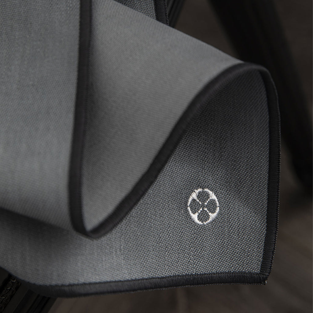 NUANCES COTON & LIN DEGRENNE GREY Gift box of 6 rectangular napkings 50 x 40 cm