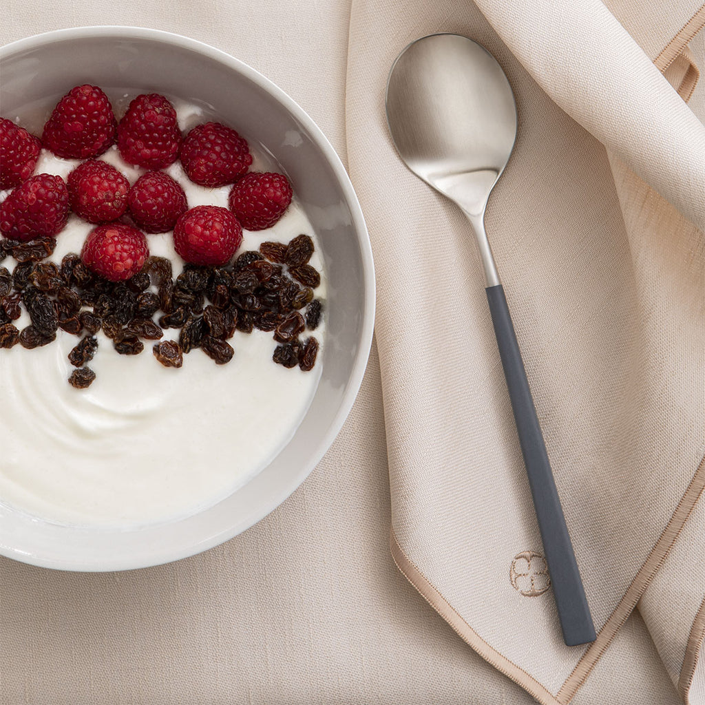 NUANCES COTON & LIN NUDE Lot de 4 serviettes 50 x 40 cm