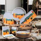 DESTINATION FORET Plat à cake 40 x 16 cm