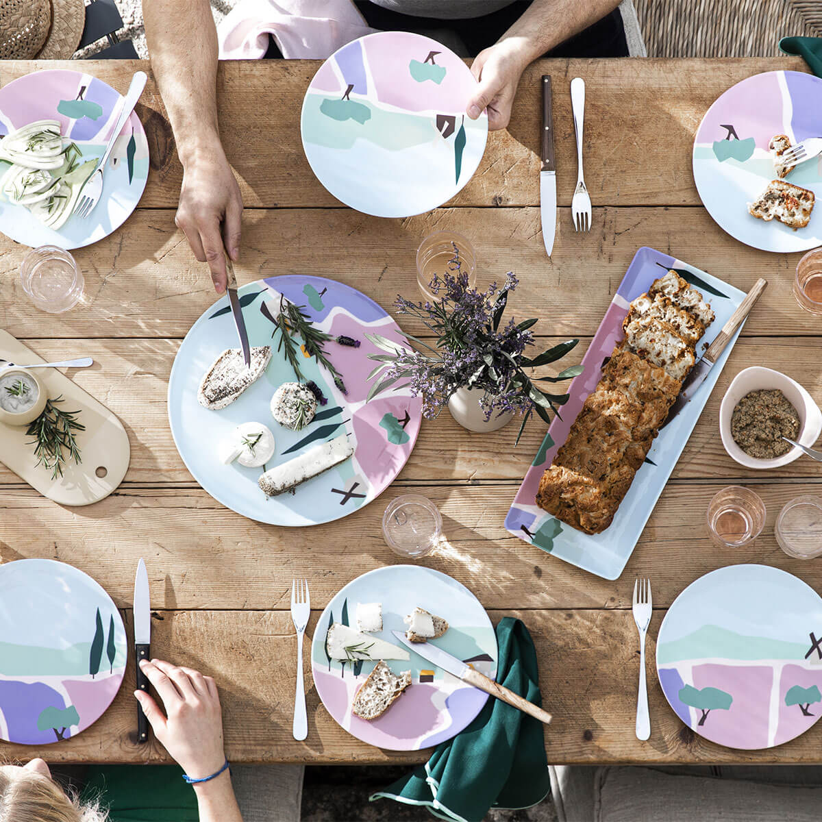 DESTINATION SUD Plat à tarte 32 cm