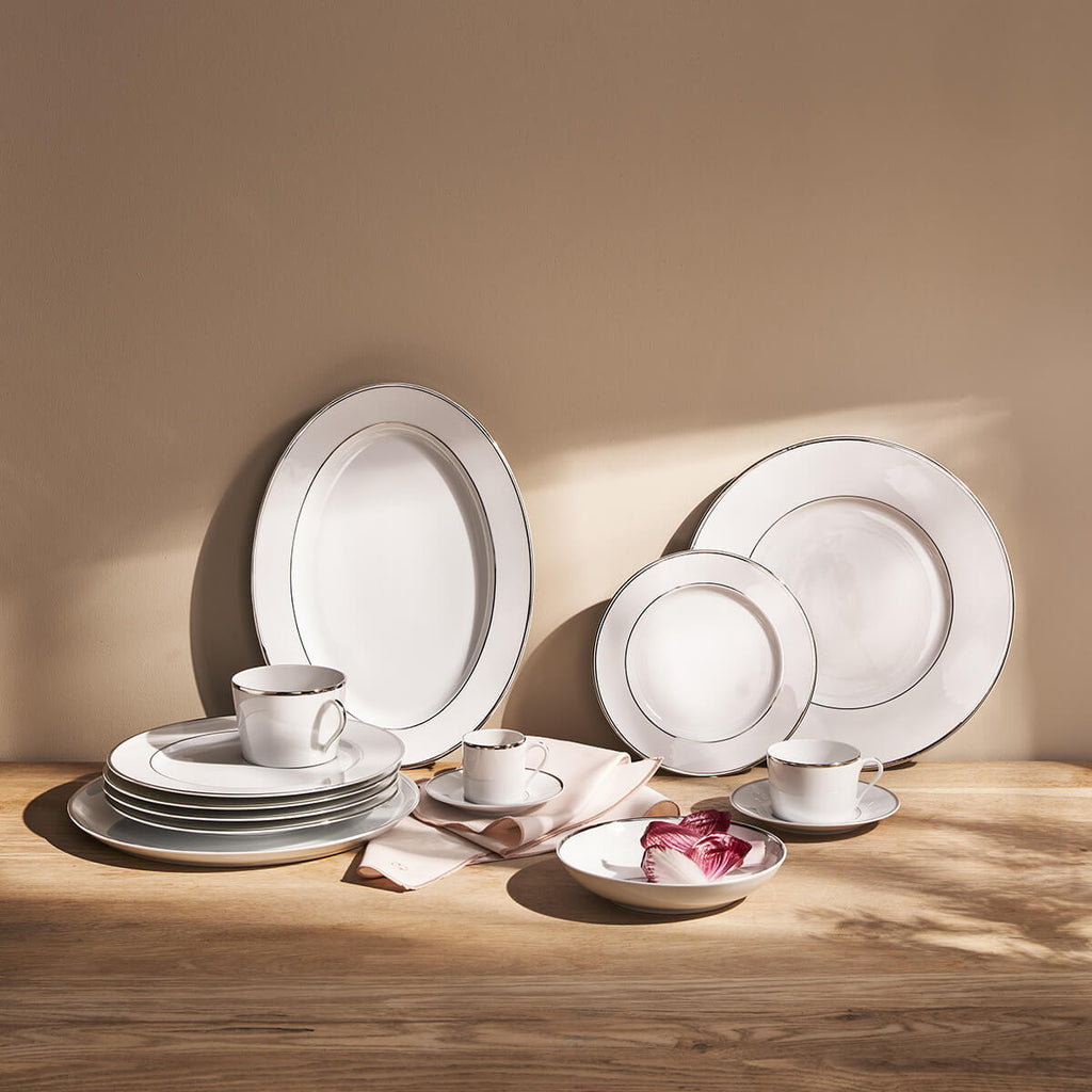 GALON PLATINE Assiette creuse 19 cm