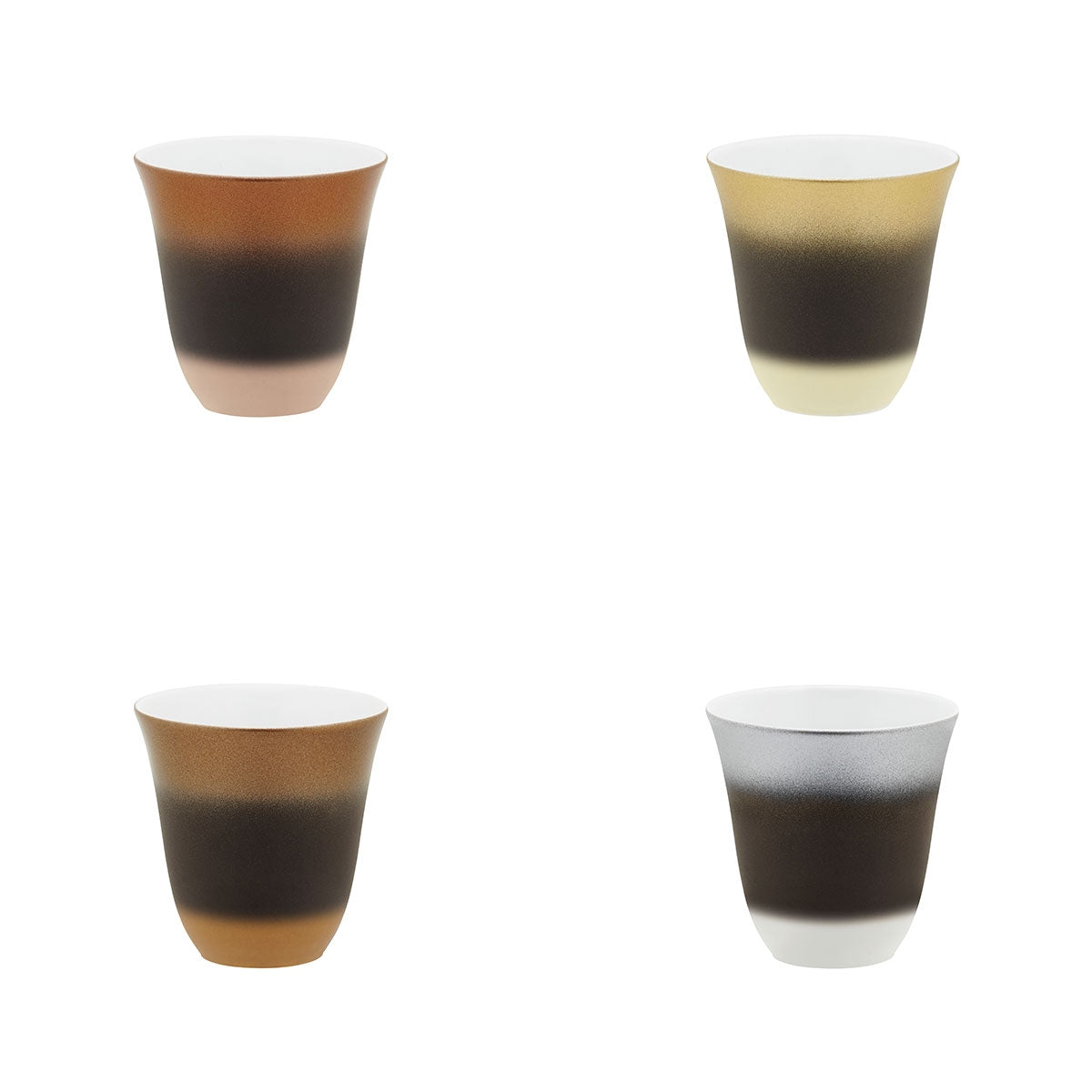 ILLUSIONS MULTICOLORE Coffret 4 tasses à moka 7 cl