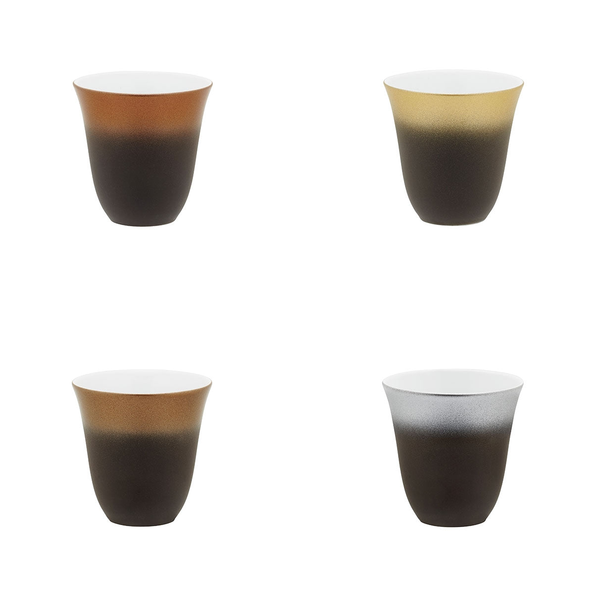 ILLUSIONS MULTICOLORE Coffret 4 tasses à moka 7 cl