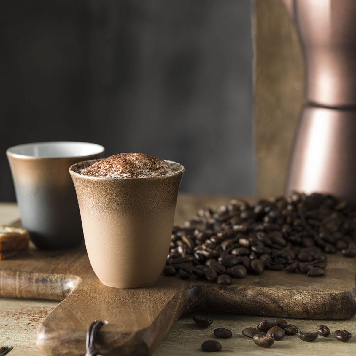 ILLUSIONS MULTICOLORE Coffret 4 tasses à moka 7 cl