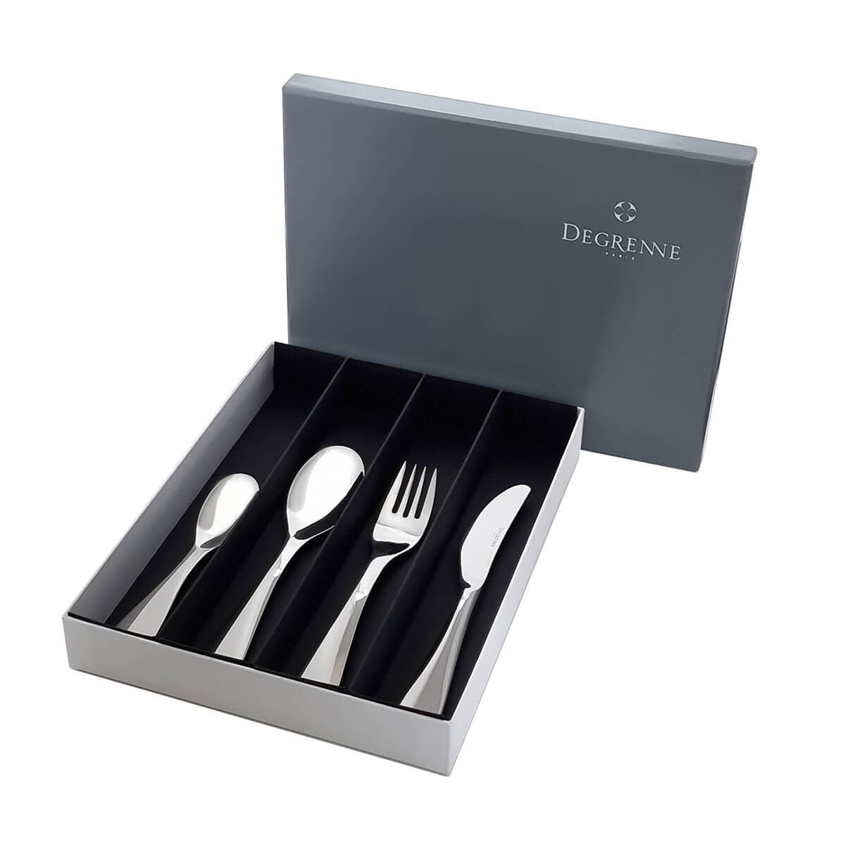 guy degrenne PETIT GOURMET Coffret 4 couverts