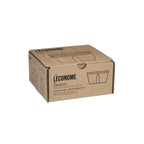 LA VAISSELLE DE L'ECONOME BLANCHE Coffret bol droit et assiette 18 cm