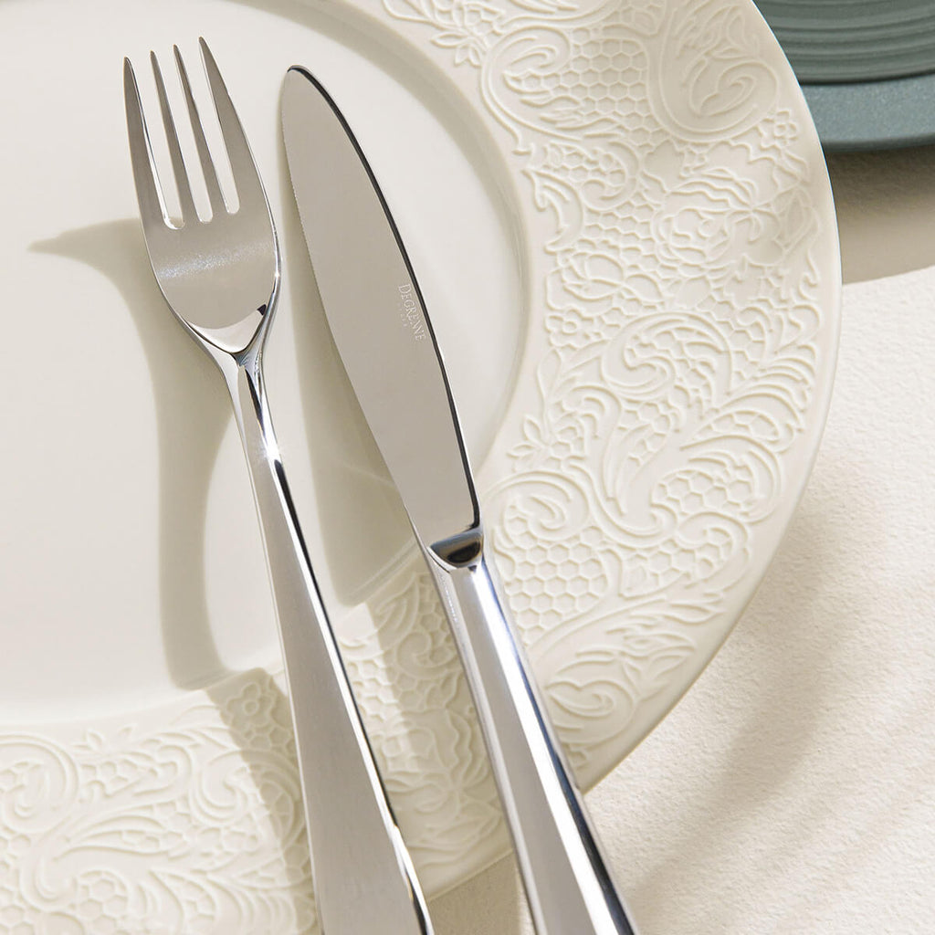 COLLECTION L COUTURE IVOIRE Assiette à dessert 24 cm