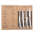 L'ECONOME STARCK Pack 4 pièces Économe/Couteau bec oiseau/Couteau office/Flexiconome