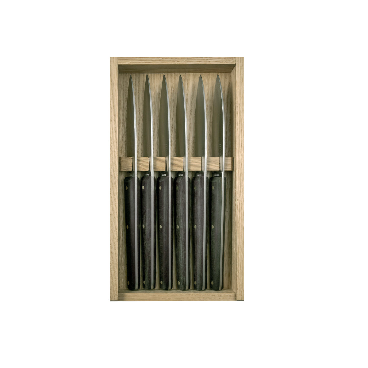 degrenne paris MIRAGE LES ESSENCES Coffret 6 couteaux à steak manche ébène
