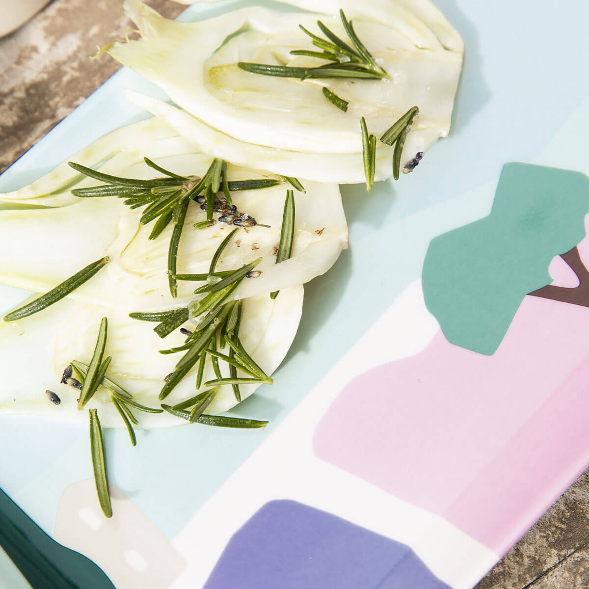 DESTINATION SUD Plat à cake 40 x 16 cm