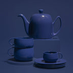 Théière 4 tasses cloche bleue
