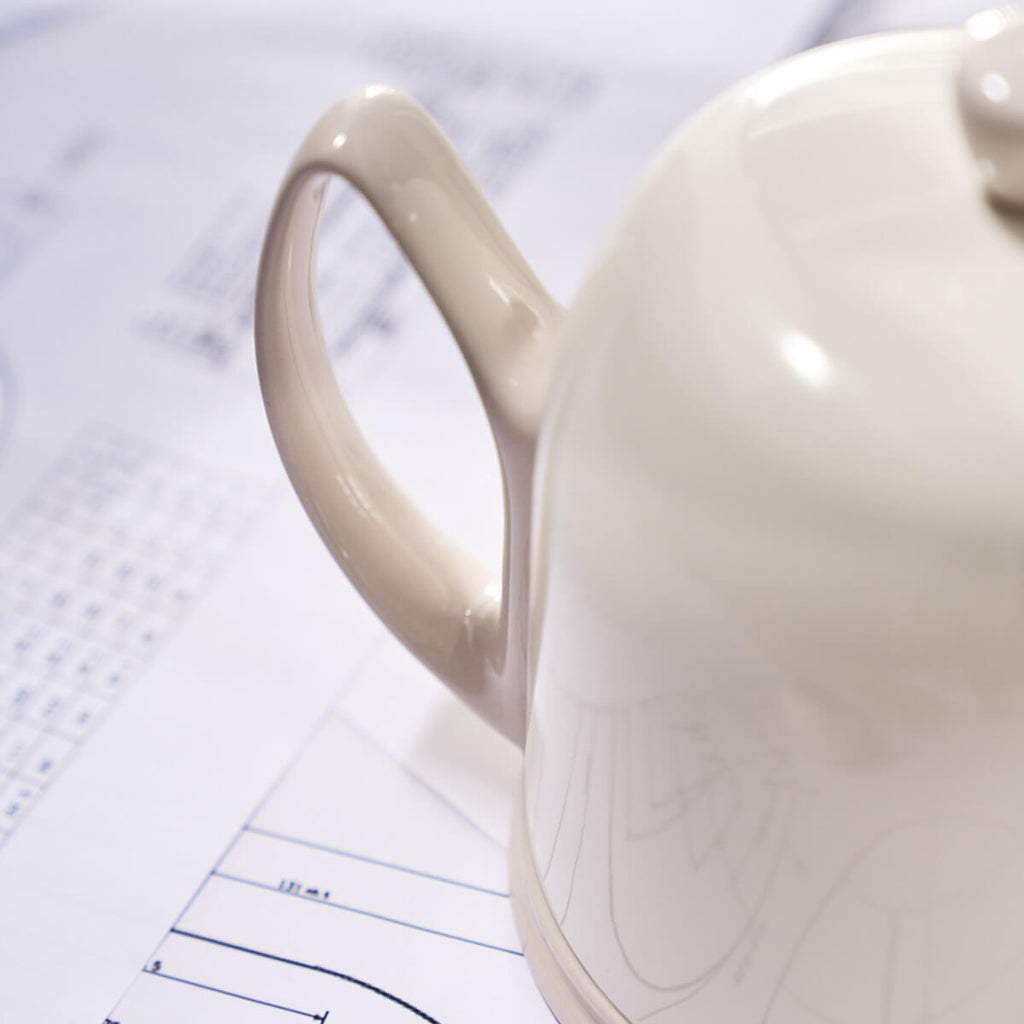 SALAM MONOCHROME Tea pot 6 cups nude pink bell