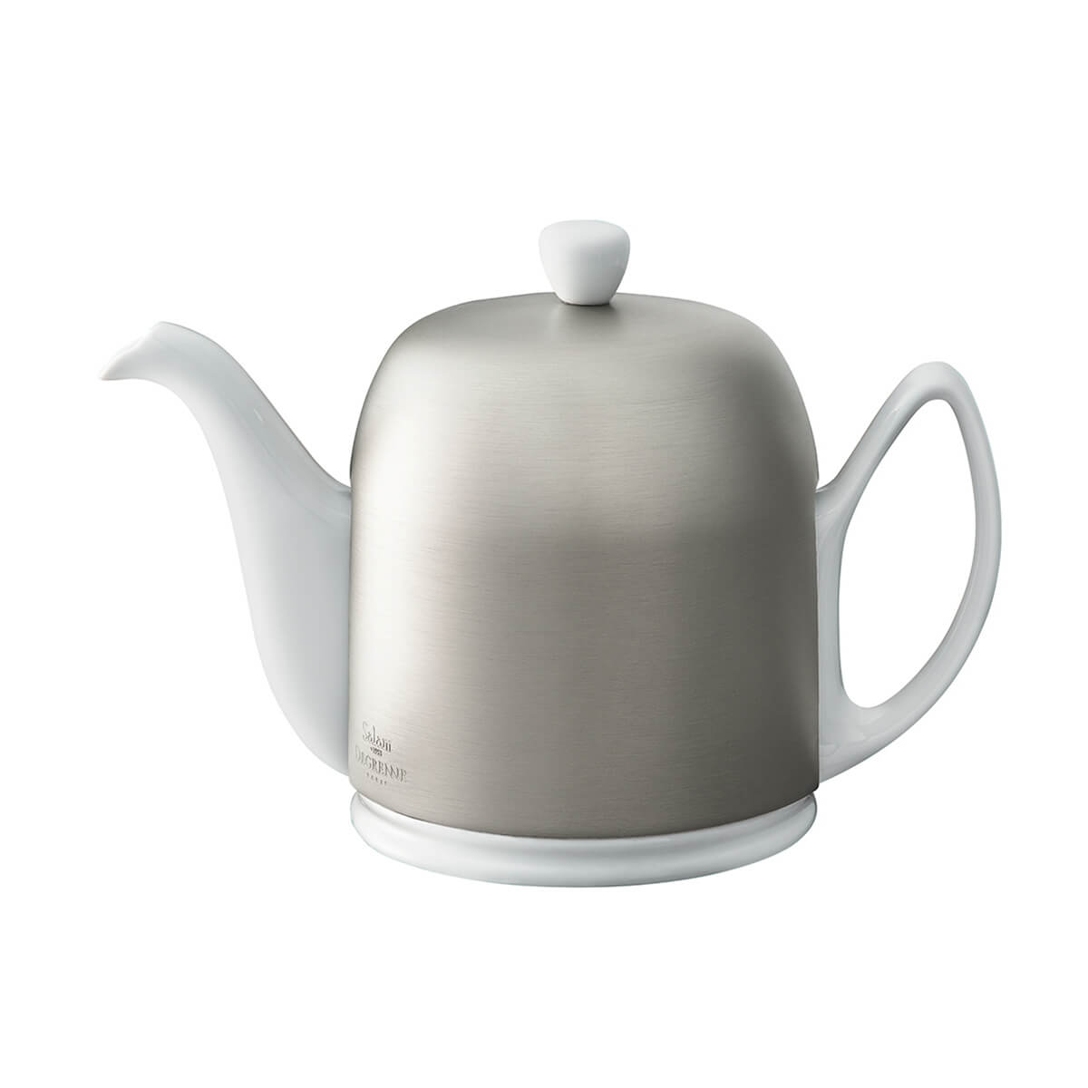 degrenne paris SALAM MINERALE Théière 6 tasses cloche zinc