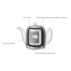SALAM MINERALE Théière 4 tasses cloche bronze