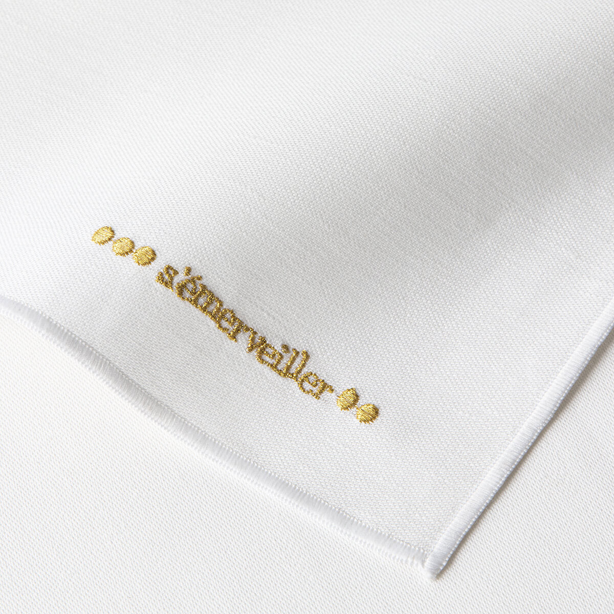 NUANCES COTON & LIN OR Lot de 4 serviettes 50 x 40 cm