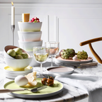 LA VAISSELLE DE L'ECONOME BLANCHE Coffret bol droit et assiette 18 cm