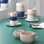 CAFETERIE EMPILEO BLEU GOURMET Tasse à déjeuner 39 cl